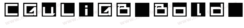 CGuLiGB Bold U Bold250字体转换